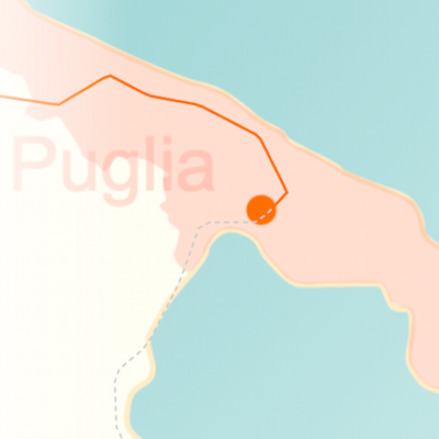 kaart van Puglia